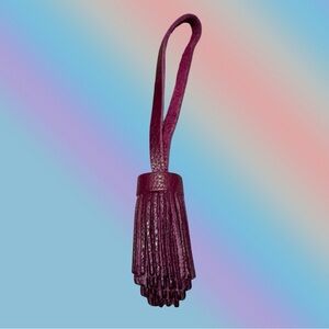🦄 Portland Leather Pom Tassel in Orchid!